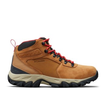 Columbia Wandelschoenen Heren, Newton Ridge Plus II Suede Waterproof Blauw Rood, 97NZHPWYK